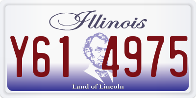 IL license plate Y614975