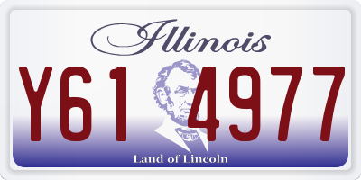 IL license plate Y614977
