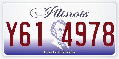IL license plate Y614978