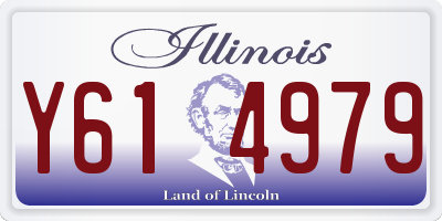 IL license plate Y614979