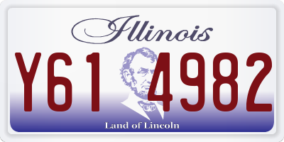 IL license plate Y614982