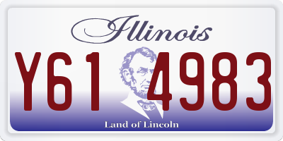 IL license plate Y614983