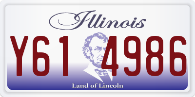 IL license plate Y614986