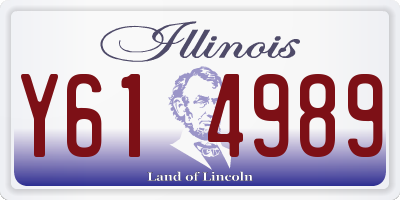 IL license plate Y614989