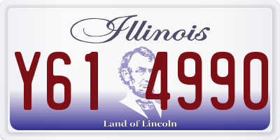 IL license plate Y614990