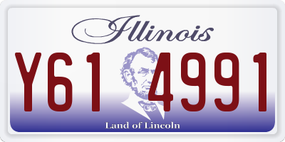 IL license plate Y614991