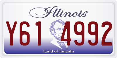 IL license plate Y614992