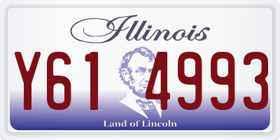 IL license plate Y614993