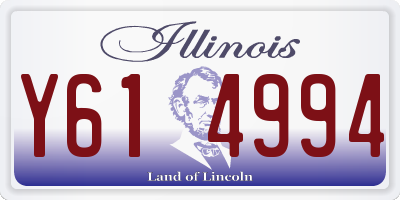 IL license plate Y614994