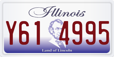 IL license plate Y614995