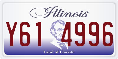 IL license plate Y614996