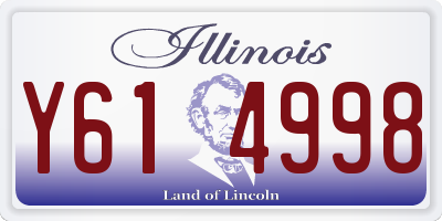 IL license plate Y614998