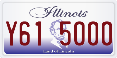 IL license plate Y615000
