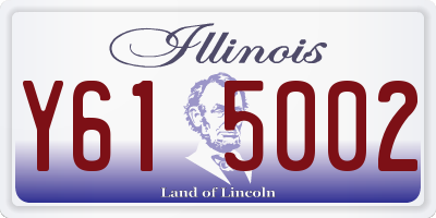IL license plate Y615002
