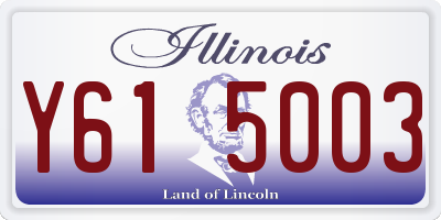 IL license plate Y615003
