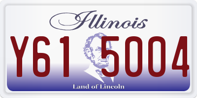 IL license plate Y615004