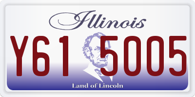 IL license plate Y615005