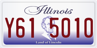 IL license plate Y615010