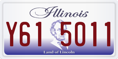 IL license plate Y615011
