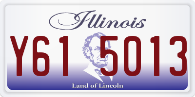 IL license plate Y615013