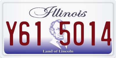 IL license plate Y615014