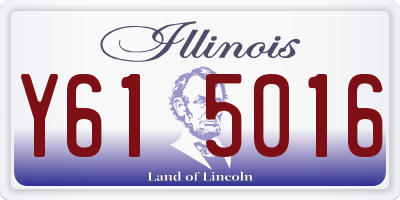 IL license plate Y615016