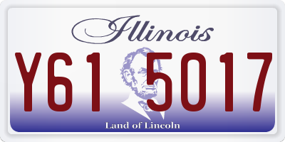 IL license plate Y615017