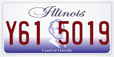 IL license plate Y615019