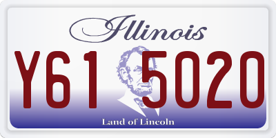 IL license plate Y615020