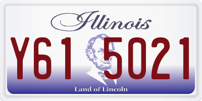 IL license plate Y615021