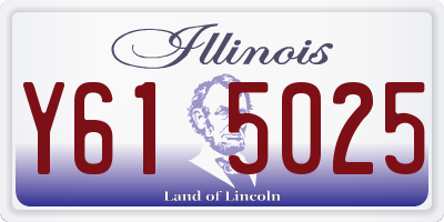 IL license plate Y615025