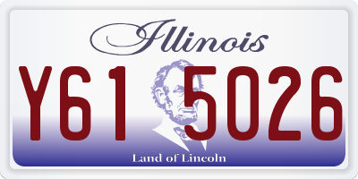 IL license plate Y615026