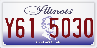 IL license plate Y615030