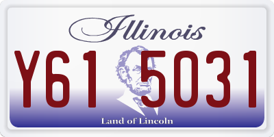 IL license plate Y615031