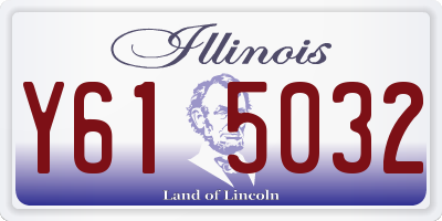 IL license plate Y615032