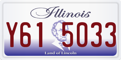IL license plate Y615033