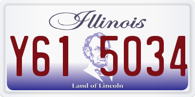 IL license plate Y615034