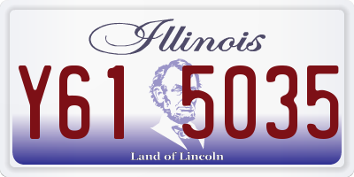 IL license plate Y615035