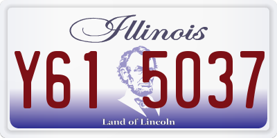 IL license plate Y615037
