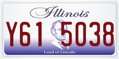 IL license plate Y615038