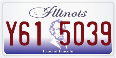 IL license plate Y615039