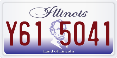 IL license plate Y615041