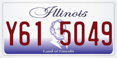 IL license plate Y615049