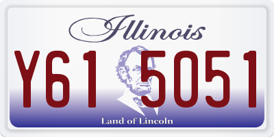 IL license plate Y615051