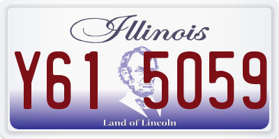 IL license plate Y615059