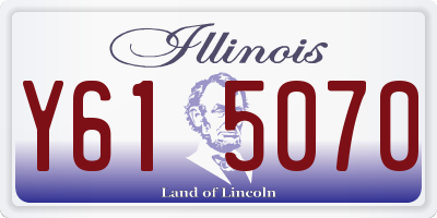 IL license plate Y615070