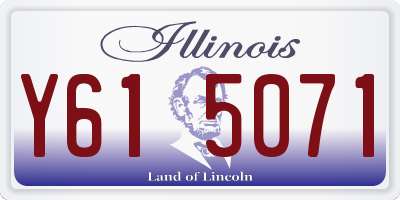 IL license plate Y615071