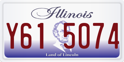 IL license plate Y615074