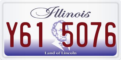 IL license plate Y615076