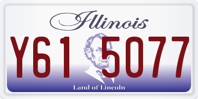 IL license plate Y615077